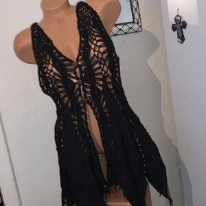 Crocheted bohemian Top or Swimsuit Coverups You Decide